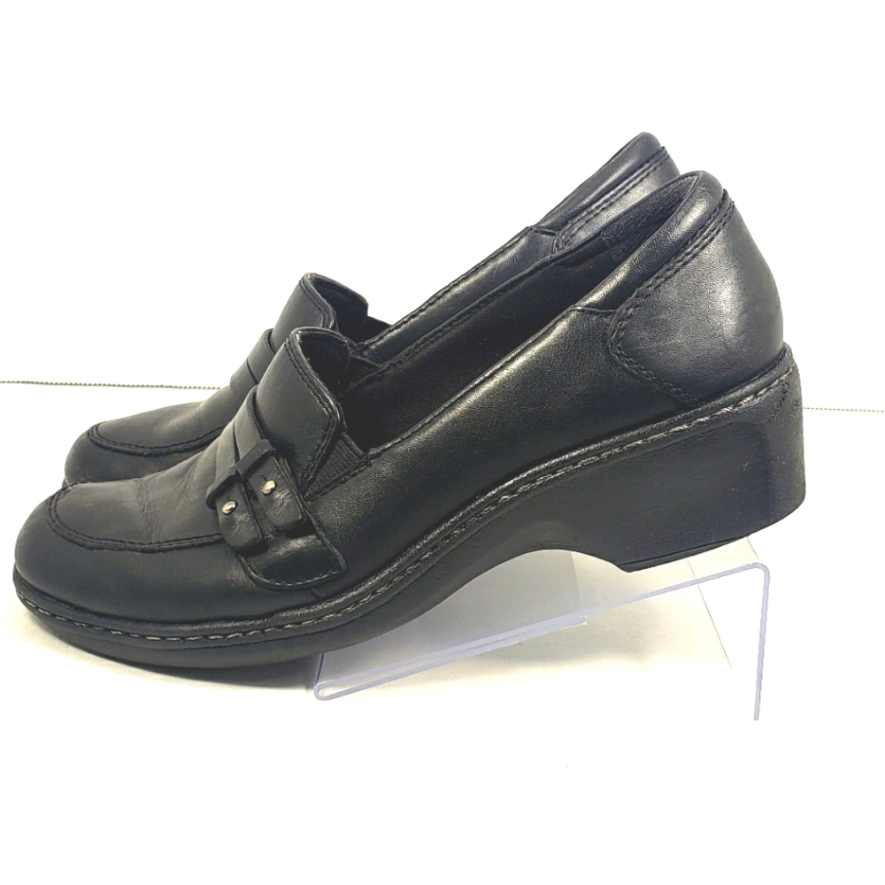 Rockport Cobb Hill by New Balance Black Leather Slip on Loafer Woman's size 6 M - Picture 2 of 10